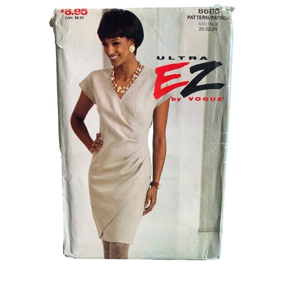 Ultra EZ By Vogue Womens Dress Pattern 8668 Size 20-24 uncut - Picture 1 of 2